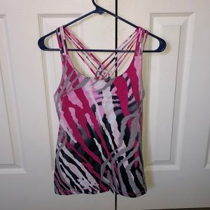 Calvin Klein pink cross back top